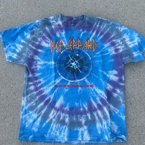 Def Leppard Adrenalize Tie Dye T Shirt size XL Tshirt